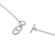 将图像加载到图库查看器中,HERMES Chaine d'Ancre Amulette Necklace SV925