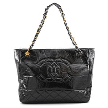 Load image into Gallery viewer, CHANEL CC Logo ShoulderTote Bag BlackAS1875 Shiny Aged Calf Leather