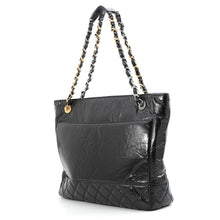 Load image into Gallery viewer, CHANEL CC Logo ShoulderTote Bag BlackAS1875 Shiny Aged Calf Leather