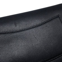 Load image into Gallery viewer, CHANEL CC Logo Chain Wallet BlackAP4653 Caviar Leather