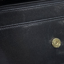 Load image into Gallery viewer, CHANEL CC Logo Chain Wallet BlackAP4653 Caviar Leather