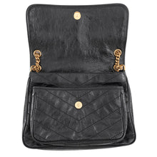Load image into Gallery viewer, SAINT LAURENT PARIS Niki ChainShoulder Bag Black633158 Vintage Calf Leather Size Medium