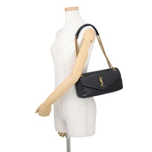 Load image into Gallery viewer, SAINT LAURENT PARIS Calypso Chain Shoulder Bag Black734153 Lambskin Size Small