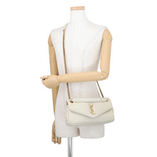 Load image into Gallery viewer, SAINT LAURENT PARIS Calypso Chain Shoulder Bag Off-white734153 Lambskin Size Small