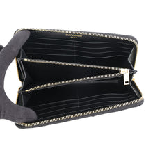 Load image into Gallery viewer, SAINT LAURENT PARIS V Stitch Zip Around Long Wallet Black358094 Leather