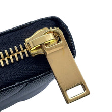 Load image into Gallery viewer, SAINT LAURENT PARIS V Stitch Zip Around Long Wallet Black358094 Leather
