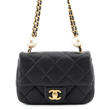 将图像加载到图库查看器中,CHANEL Matelasse Mini Flapback BlackAS4868-B16574-94305 Lambskin
