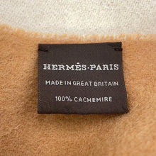 将图像加载到图库查看器中,HERMES Stole Double Face 2024 Autumn/Winter Collection White/CamelH259130S Cashmere100%