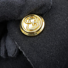 Load image into Gallery viewer, GUCCI Diagonal G Reversible Collarless Coat Size 38 Black746532 Wool Silk