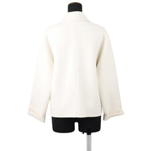 Load image into Gallery viewer, HERMES Serie Button Short Coat Size 34 Ivory3H0102DA Cashmere100%