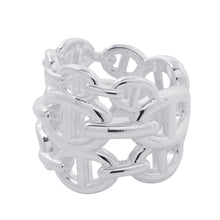 将图像加载到图库查看器中,HERMES Chaine d'Ancre Anchene Ring Size GM/52/#12 SV925