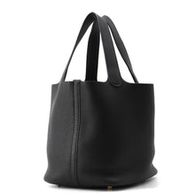 Load image into Gallery viewer, HERMES Picotin Lock Black Taurillon Clemence Size MM