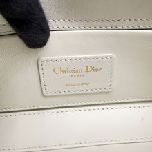 Load image into Gallery viewer, Dior Lady D-Joy Cannage 3-way Bag White/BlueM0668ODJW_M67I Cotton Boucle Leather Size Small