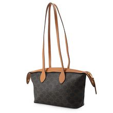 Load image into Gallery viewer, CELINE Triomphe Little Duffle MielL10893N79.03MI PVC NaturalCalf Leather