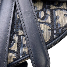Load image into Gallery viewer, Dior Oblique Saddlebag Mini Beige/NavyM0456CTZQ Canvas Leather