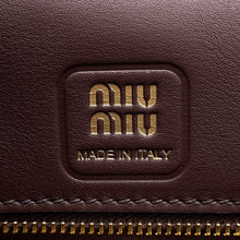 Load image into Gallery viewer, MIUMIU Benny Bag Dark Brown5BD270 Leather