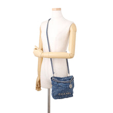 Load image into Gallery viewer, CHANEL CHANEL22 ChainShoulder Bag BlueAS3980 Denim Size Mini
