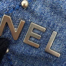 Load image into Gallery viewer, CHANEL CHANEL22 ChainShoulder Bag BlueAS3980 Denim Size Mini