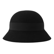 Load image into Gallery viewer, HERMES Hat Nicole H. Derie Size 57 Black Lapin Felt