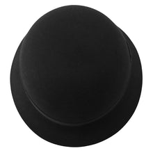 Load image into Gallery viewer, HERMES Hat Nicole H. Derie Size 57 Black Lapin Felt