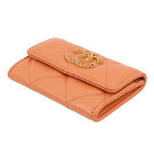 Load image into Gallery viewer, CHANEL CHANEL19 Card Case OrangeAP1790 Lambskin