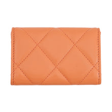 Load image into Gallery viewer, CHANEL CHANEL19 Card Case OrangeAP1790 Lambskin