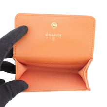 Load image into Gallery viewer, CHANEL CHANEL19 Card Case OrangeAP1790 Lambskin