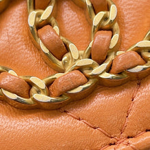 Load image into Gallery viewer, CHANEL CHANEL19 Card Case OrangeAP1790 Lambskin