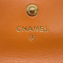 Load image into Gallery viewer, CHANEL CHANEL19 Card Case OrangeAP1790 Lambskin
