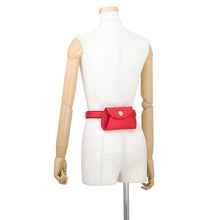 Load image into Gallery viewer, CARTIER Must-have Cartier PANTHERE waist pouch Red Leather Size S