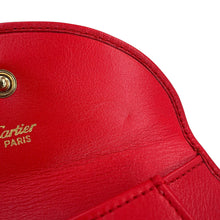 Load image into Gallery viewer, CARTIER Must-have Cartier PANTHERE waist pouch Red Leather Size S