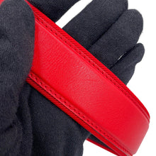 Load image into Gallery viewer, CARTIER Must-have Cartier PANTHERE waist pouch Red Leather Size S