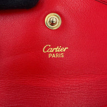 Load image into Gallery viewer, CARTIER Must-have Cartier PANTHERE waist pouch Red Leather Size S