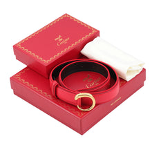 Load image into Gallery viewer, CARTIER Must-have Cartier PANTHERE waist pouch Red Leather Size S