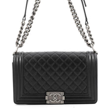 Load image into Gallery viewer, CHANEL Boy Chanel 25 BlackA67086 Caviar Leather Size 25