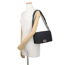 Load image into Gallery viewer, CHANEL Boy Chanel 25 BlackA67086 Caviar Leather Size 25