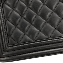 Load image into Gallery viewer, CHANEL Boy Chanel BlackA67086 Lambskin Size Medium