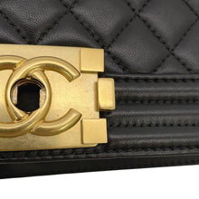 Load image into Gallery viewer, CHANEL Boy Chanel BlackA67086 Lambskin Size Medium