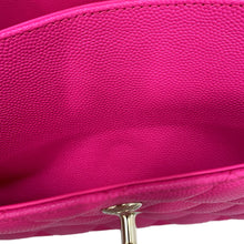 Load image into Gallery viewer, CHANEL Matelasse W Flap ChainShoulder Bag Vivid pinkA01113 Caviar Leather Size 23