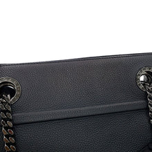 Load image into Gallery viewer, BVLGARI Chain tote Black Leather