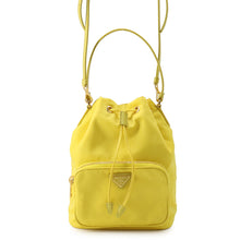 将图像加载到图库查看器中,PRADA Re-Nylon Duet Bucket 2WAY Bag Yellow1BH038 Nylon