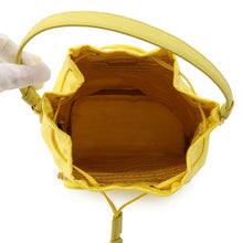 将图像加载到图库查看器中,PRADA Re-Nylon Duet Bucket 2WAY Bag Yellow1BH038 Nylon