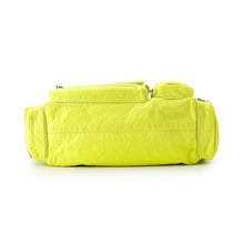 Load image into Gallery viewer, BALENCIAGA Super Busy Shoulder XS Neon Yellow762516 Leather Size XS