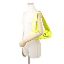 Load image into Gallery viewer, BALENCIAGA Super Busy Shoulder XS Neon Yellow762516 Leather Size XS