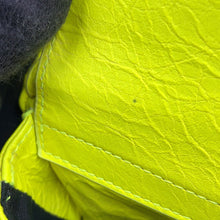 Load image into Gallery viewer, BALENCIAGA Super Busy Shoulder XS Neon Yellow762516 Leather Size XS
