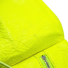 Load image into Gallery viewer, BALENCIAGA Super Busy Shoulder XS Neon Yellow762516 Leather Size XS
