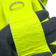 Load image into Gallery viewer, BALENCIAGA Super Busy Shoulder XS Neon Yellow762516 Leather Size XS