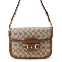 Load image into Gallery viewer, GUCCI Horsebit 1955 Shoulder Bag Beige602204 Leather Size Medium
