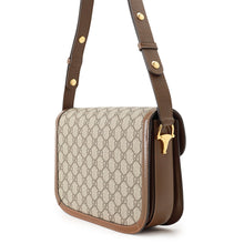 Load image into Gallery viewer, GUCCI Horsebit 1955 Shoulder Bag Beige602204 Leather Size Medium