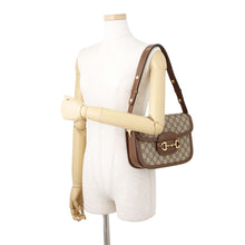 Load image into Gallery viewer, GUCCI Horsebit 1955 Shoulder Bag Beige602204 Leather Size Medium